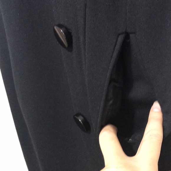 ADRIENNE Vittadini black sleeveless button embellished bodycon dress 4 - Picture 5 of 12